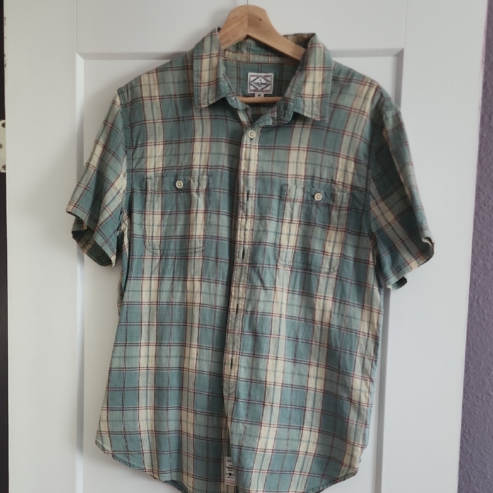 Men's Green Plaid Shirt